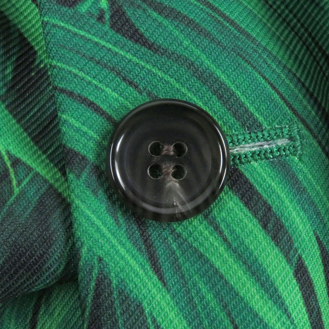 Pristine COMME des GARCONS HOMME PLUS Jacket Leaf All-Over Print Gathered green