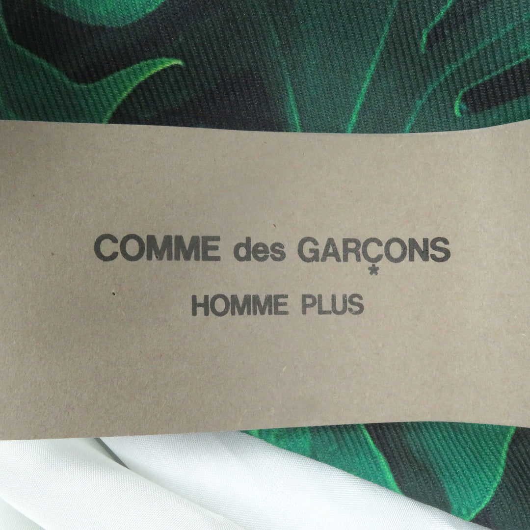 Pristine COMME des GARCONS HOMME PLUS Jacket Leaf All-Over Print Gathered green