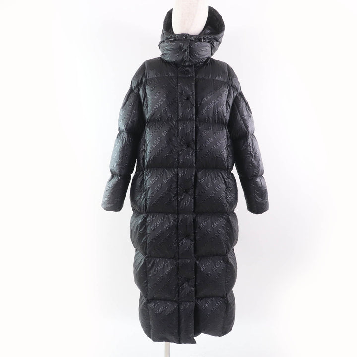 MONCLER down coat PARNAIBA Large logo patch included. logo pattern. Women 2