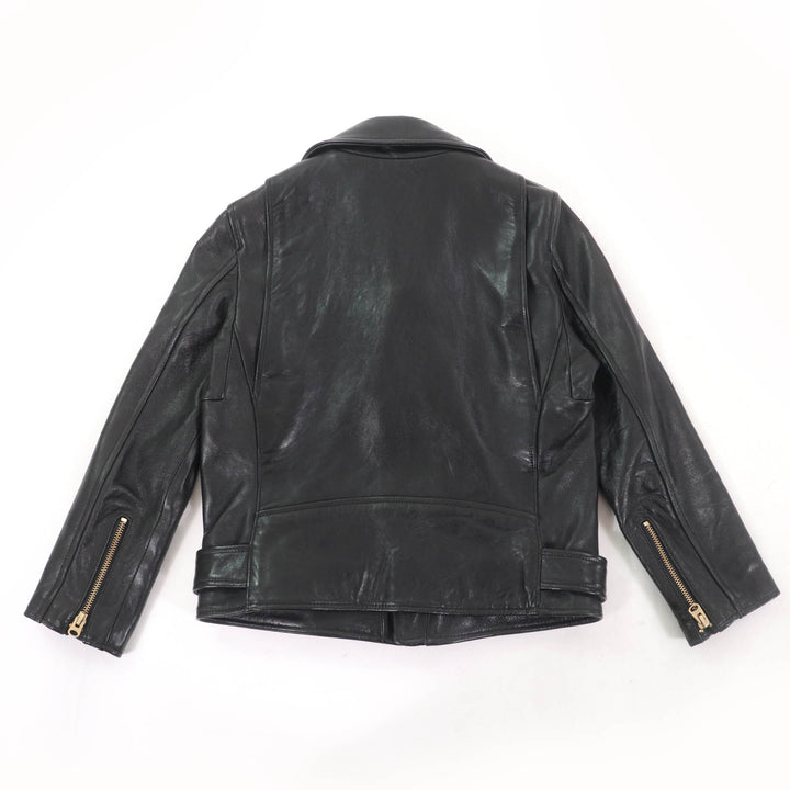 Great beautiful people Leather jacket Lamb leather black Sheep leather Kids 1855402412