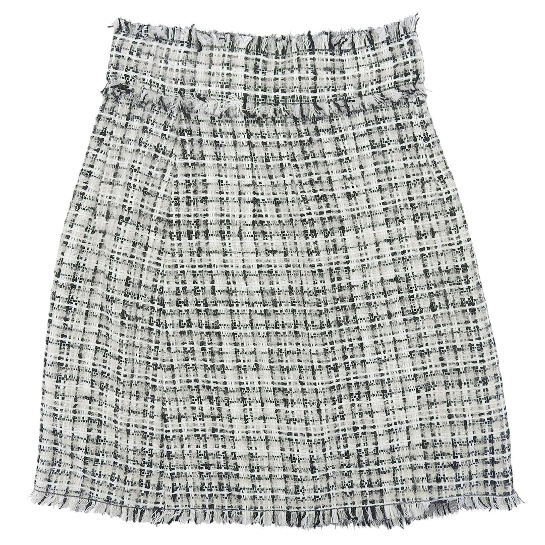 Excellent DOLCE&GABBANA skirt Mohair blend knee-length tweed skirt, tight fit Women 36