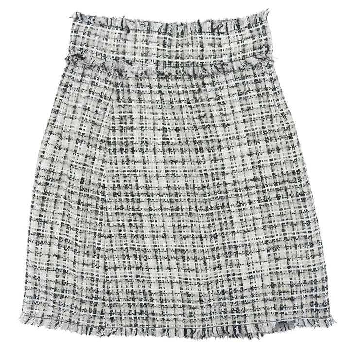 Excellent DOLCE&GABBANA skirt Mohair blend knee-length tweed skirt, tight fit Women 36