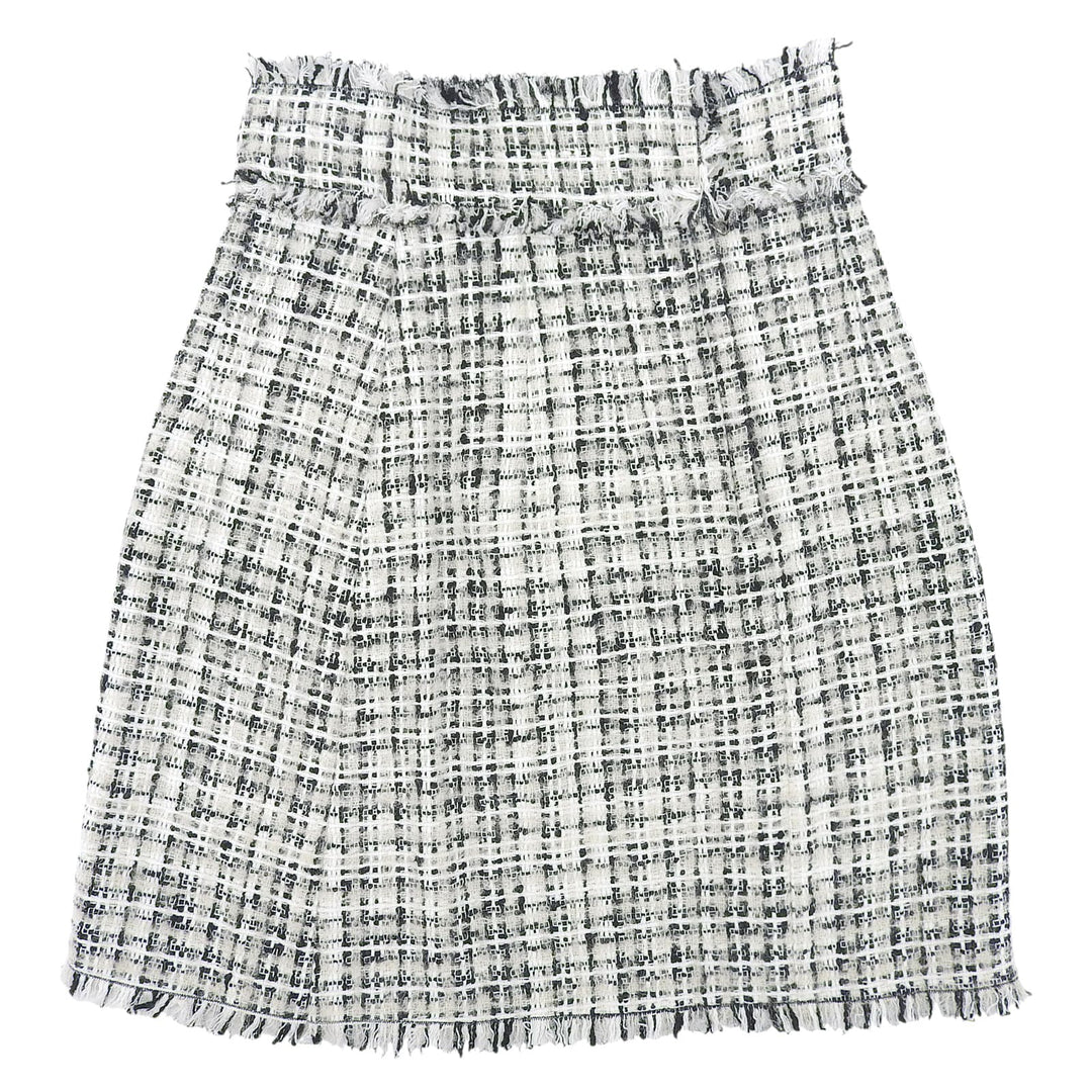 Excellent DOLCE&GABBANA skirt Mohair blend knee-length tweed skirt, tight fit Women 36