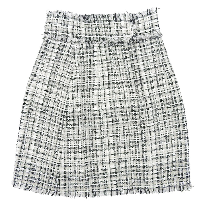 Excellent DOLCE&GABBANA skirt Mohair blend knee-length tweed skirt, tight fit Women 36
