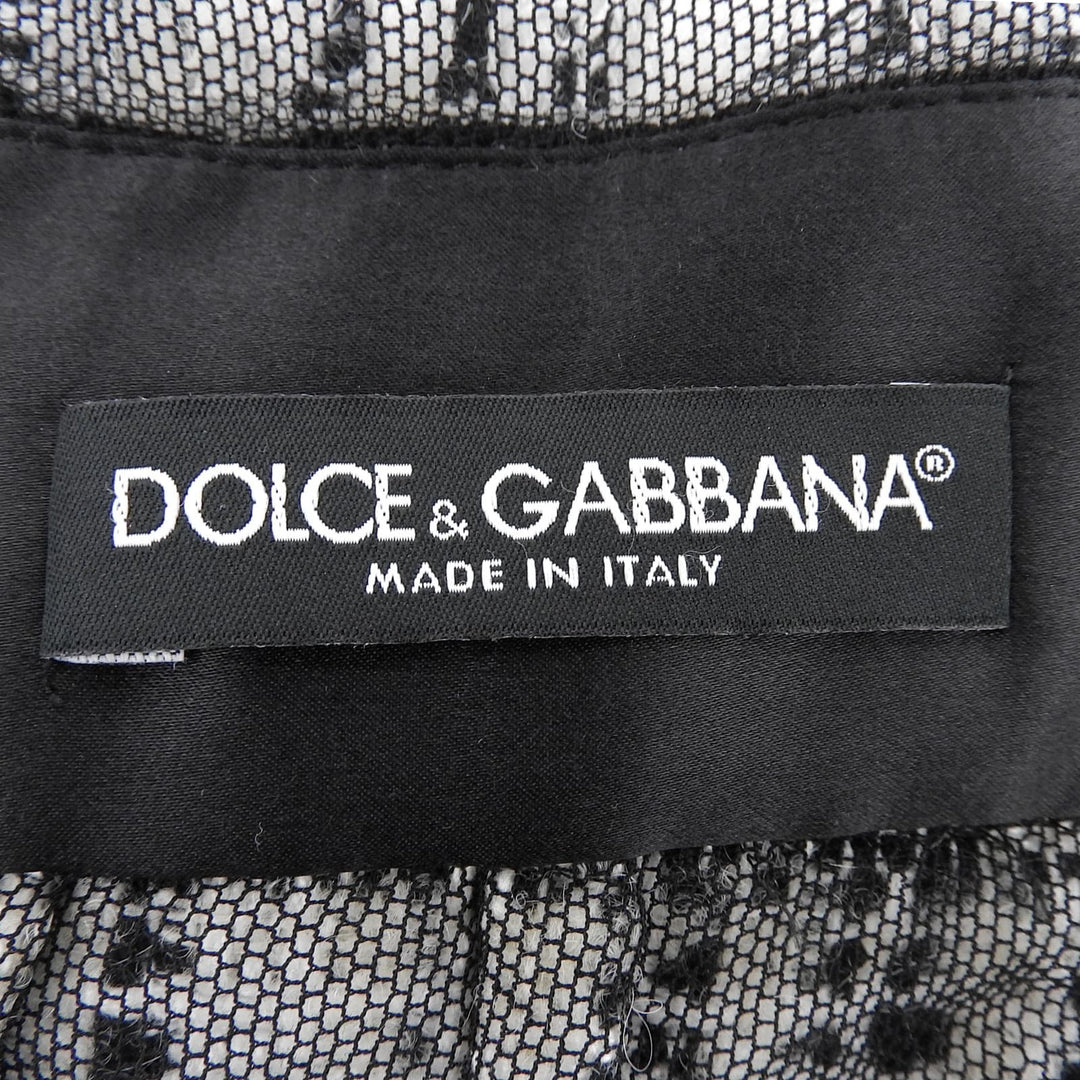 Excellent DOLCE&GABBANA skirt Mohair blend knee-length tweed skirt, tight fit Women 36