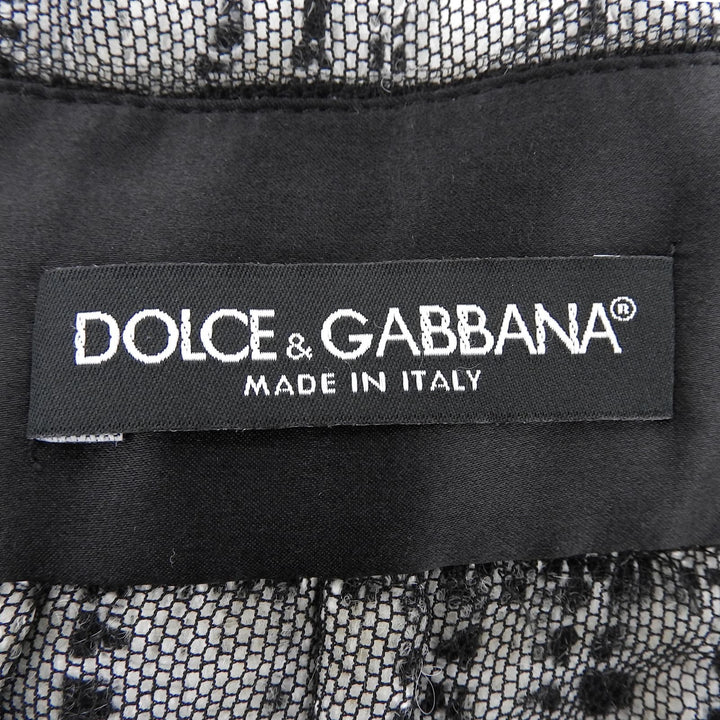 Excellent DOLCE&GABBANA skirt Mohair blend knee-length tweed skirt, tight fit Women 36
