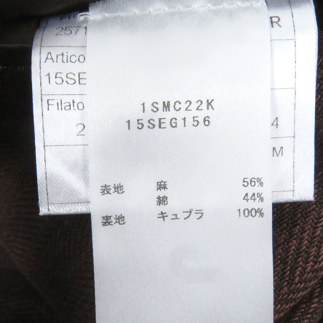 Pristine TAGLIATORE tailored jacket Single unconstructed jacket Brown linen