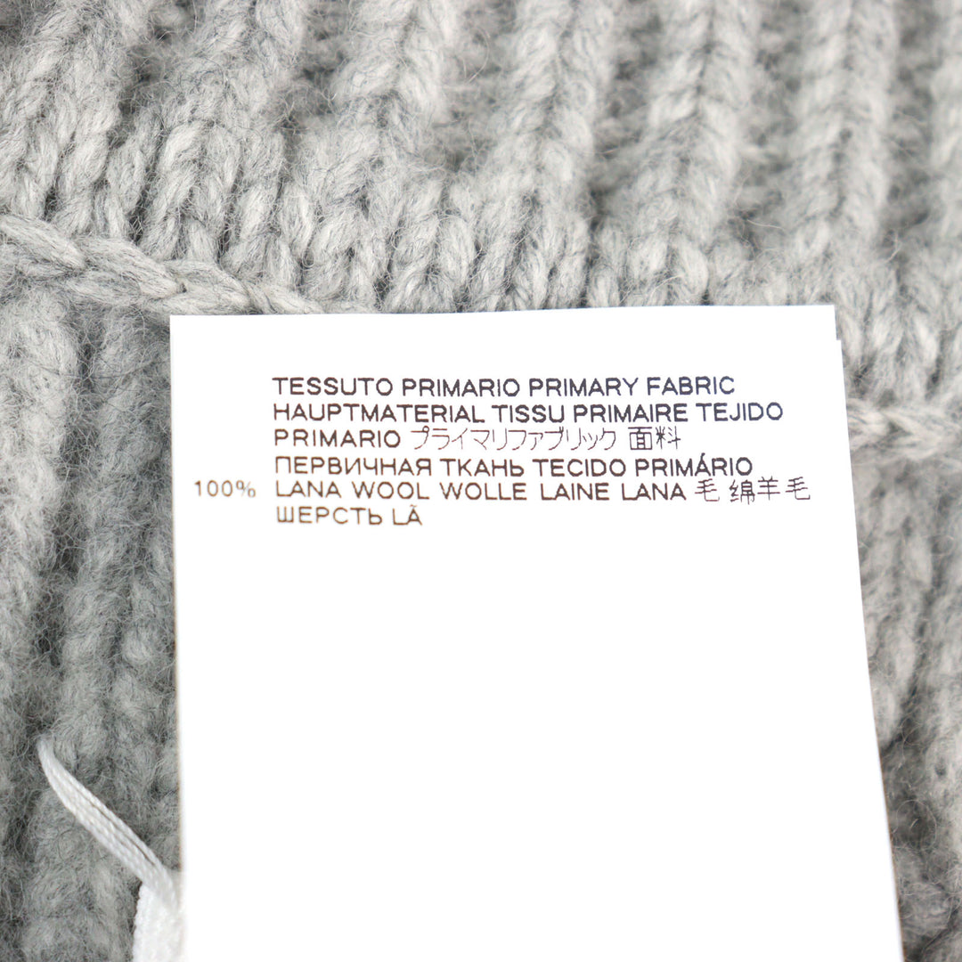 Excellent Maison Margiela 1 Best Icon Stitch V-neck poncho-style cable sweater M