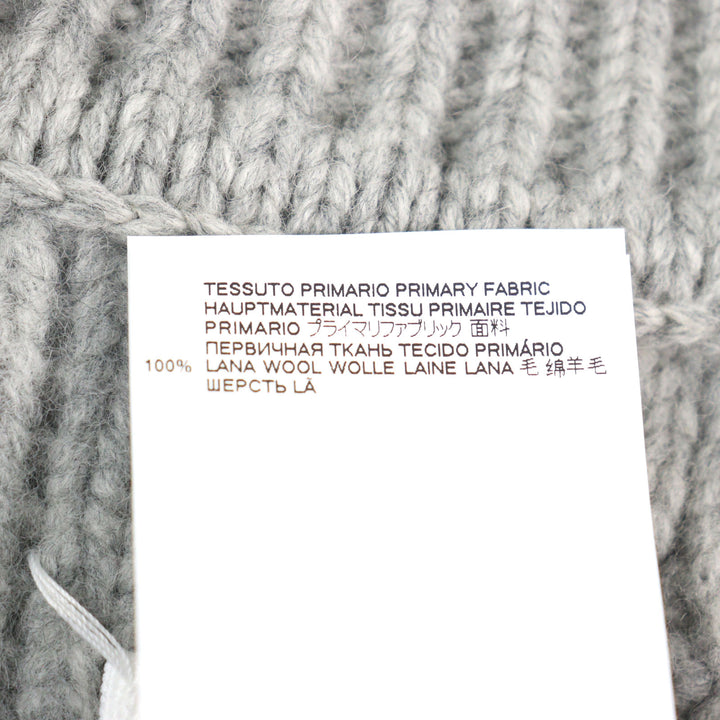 Excellent Maison Margiela 1 Best Icon Stitch V-neck poncho-style cable sweater M