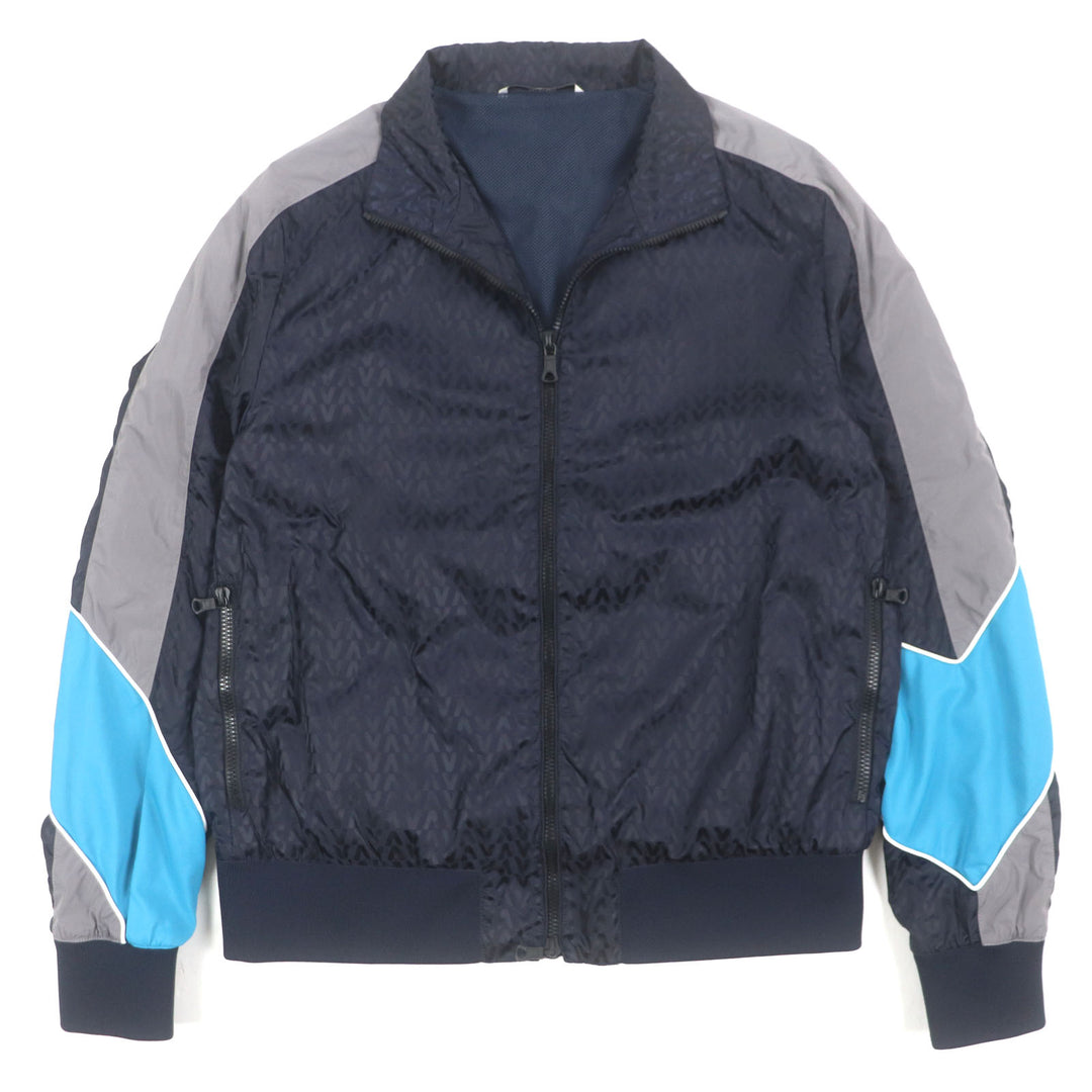 Excellent VALENTINO Blouson Navy Nylon mens 48