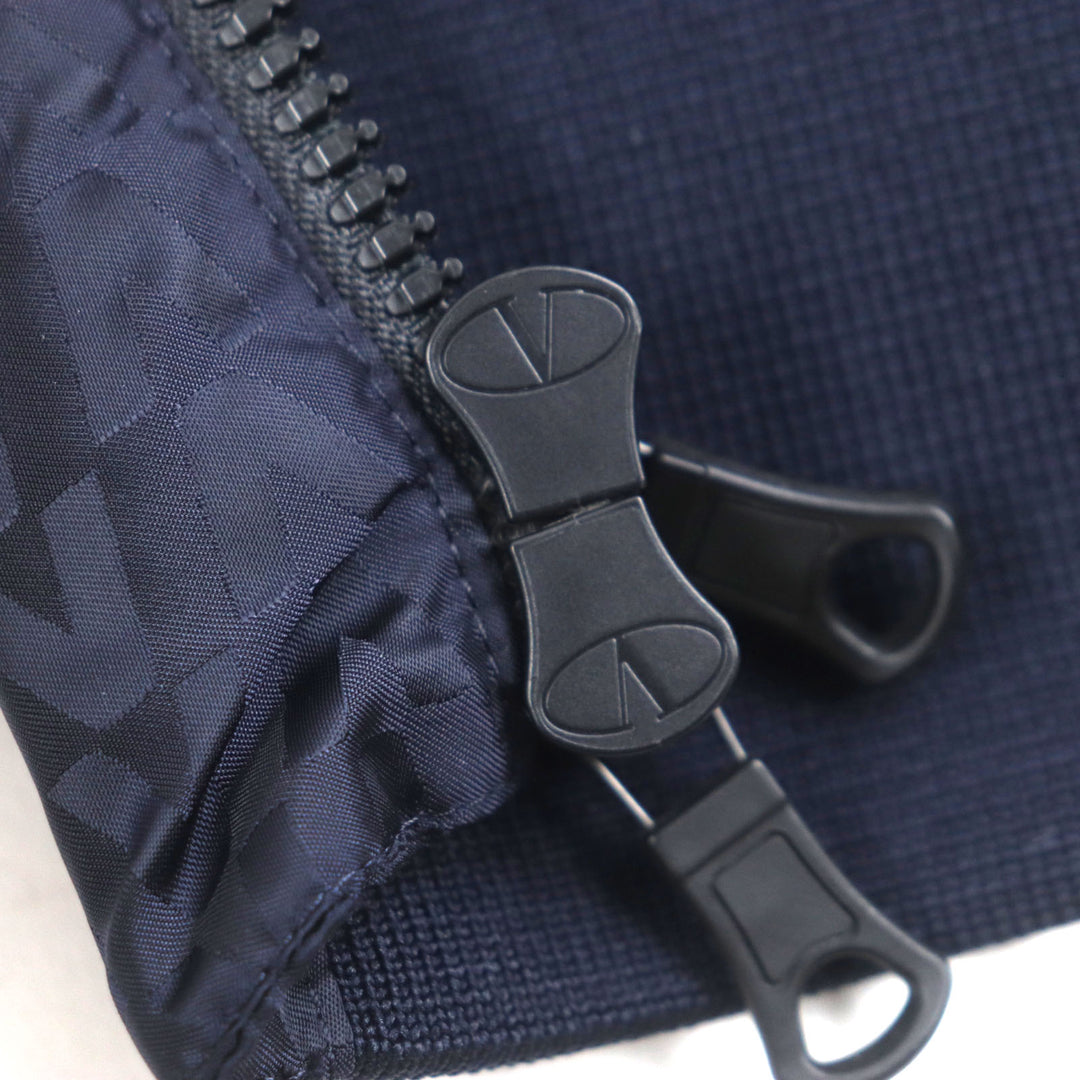 Excellent VALENTINO Blouson Navy Nylon mens 48