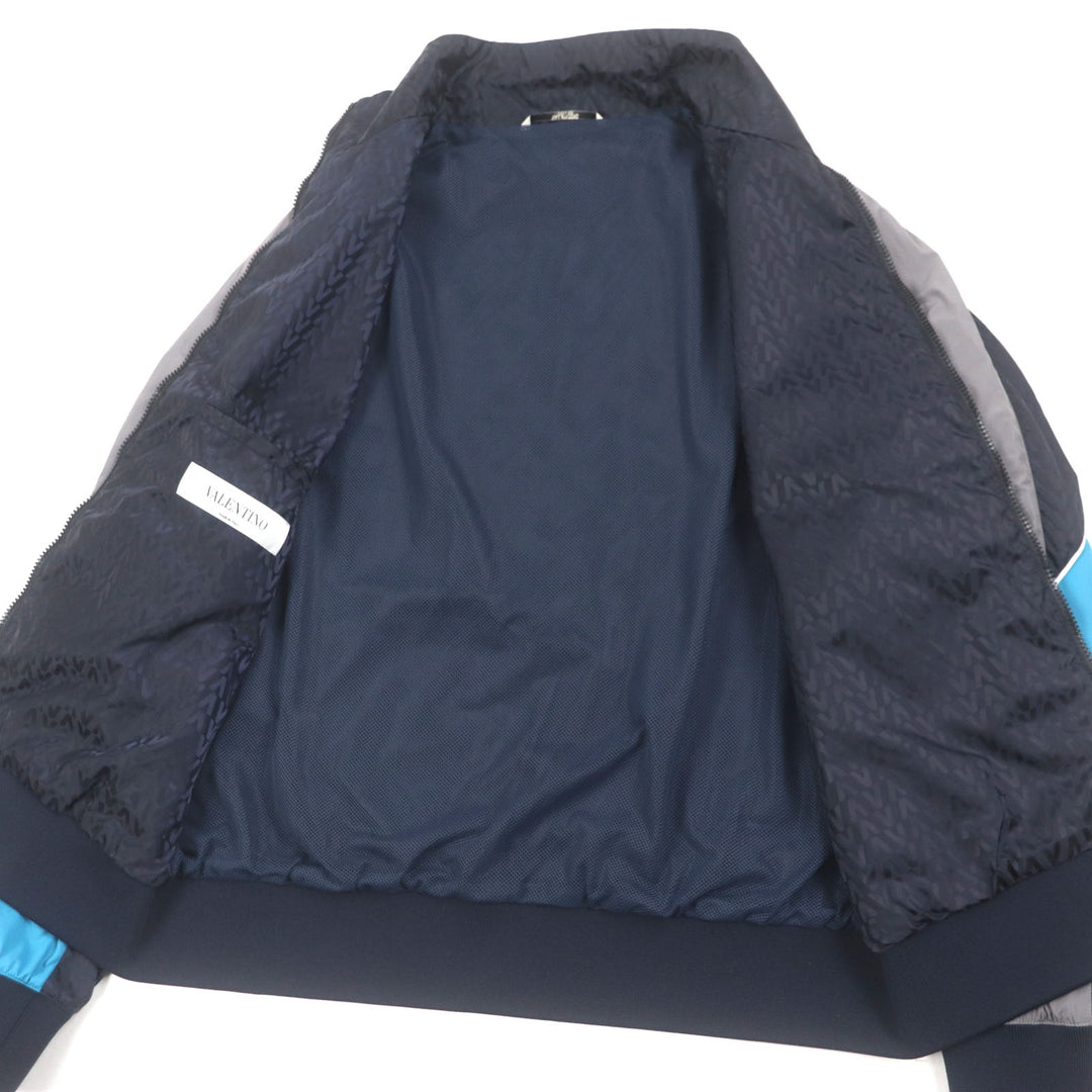 Excellent VALENTINO Blouson Navy Nylon mens 48