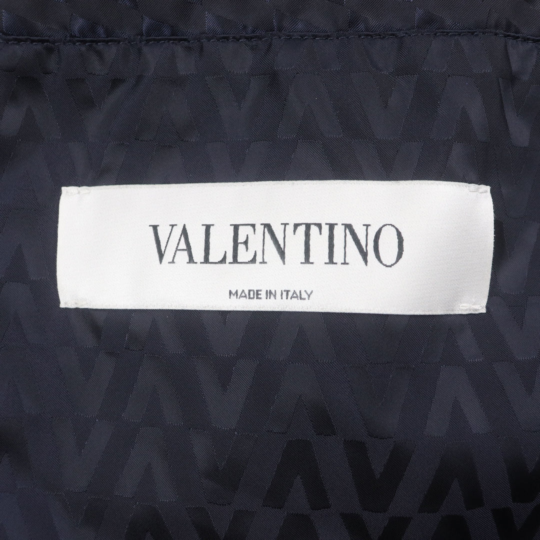 Excellent VALENTINO Blouson Navy Nylon mens 48