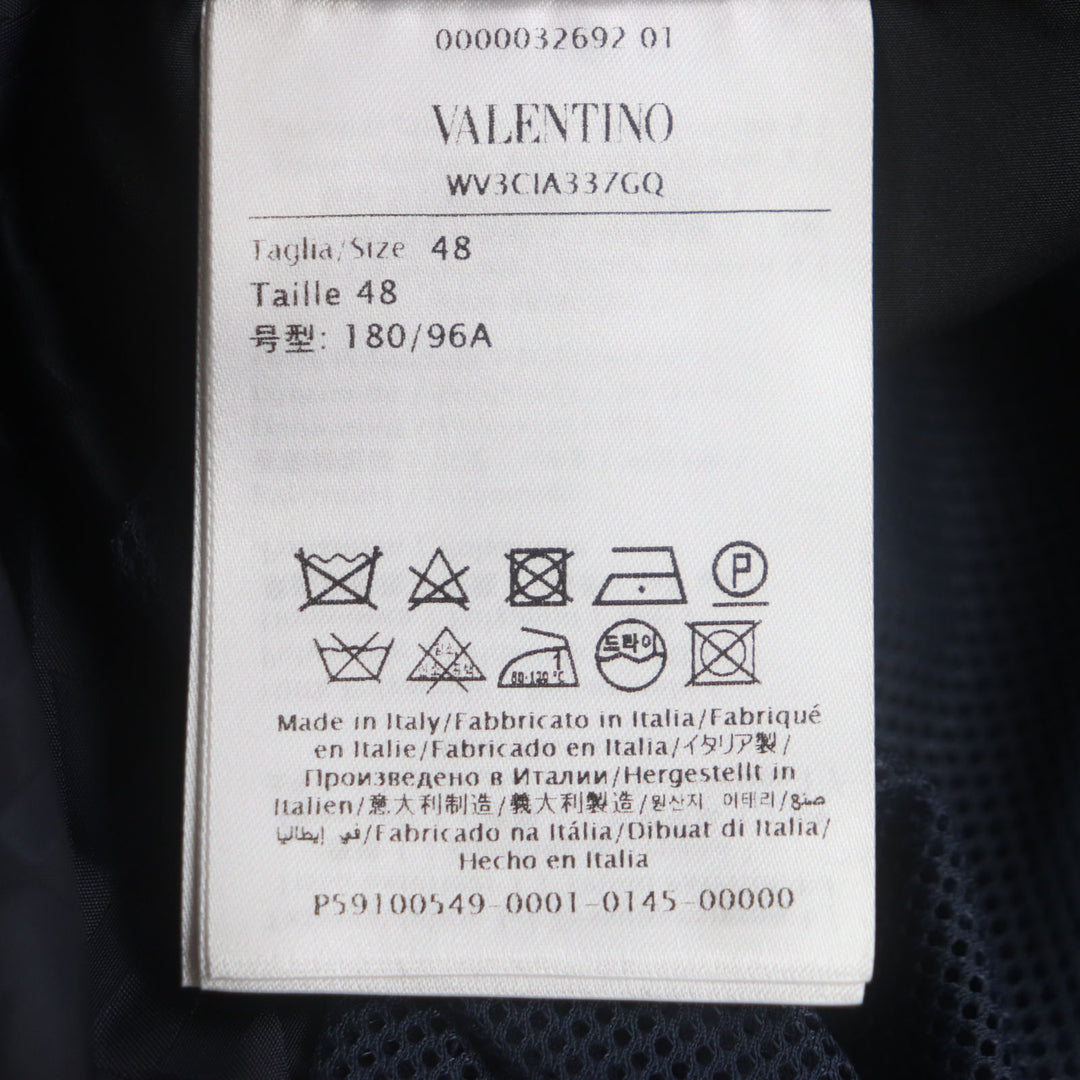 Excellent VALENTINO Blouson Navy Nylon mens 48
