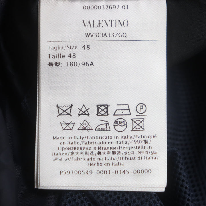 Excellent VALENTINO Blouson Navy Nylon mens 48