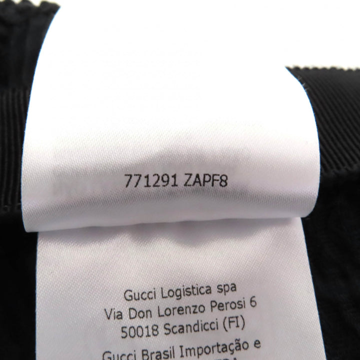 Excellent GUCCI Tight Skirt GG pattern knee-length black Rayon Women 36 771291