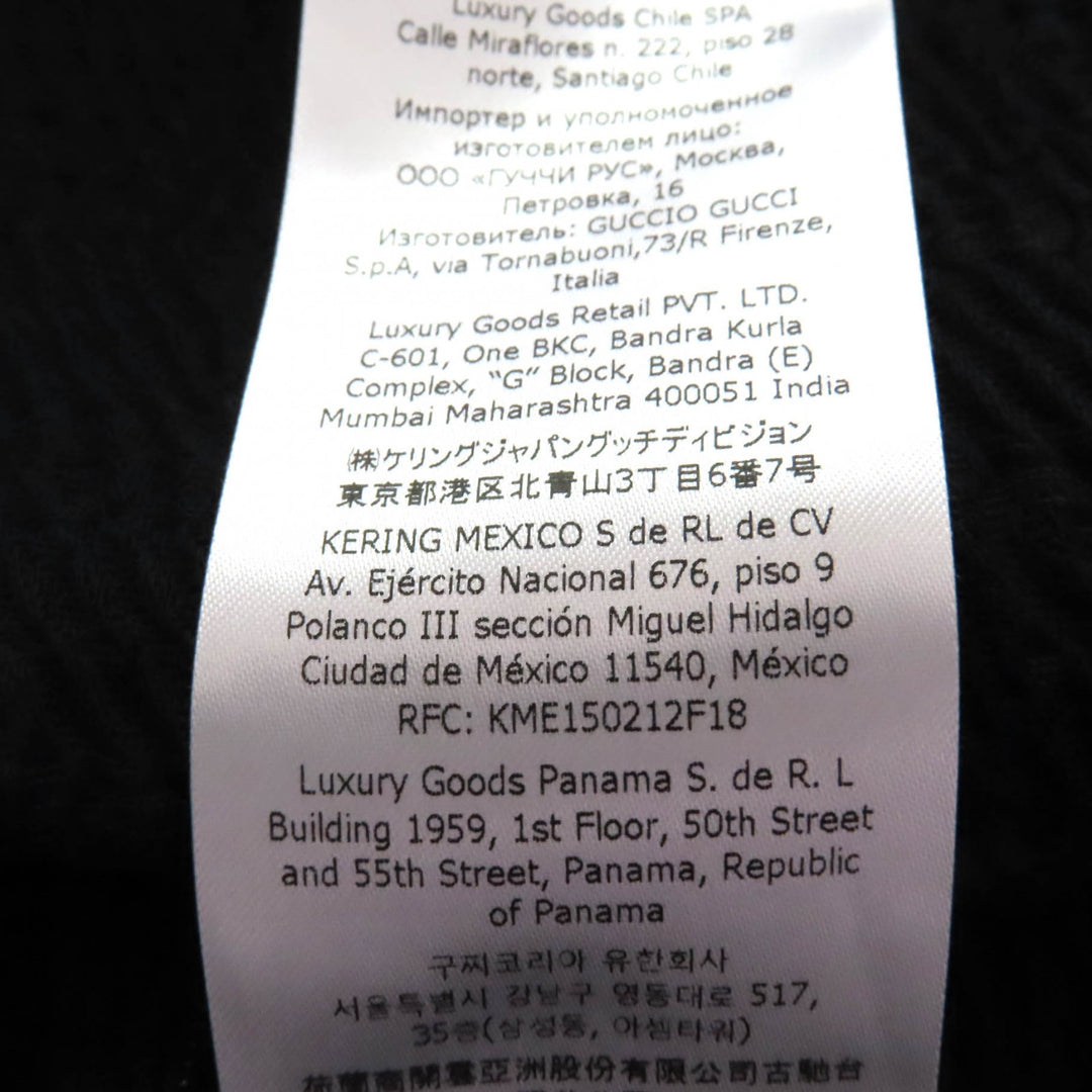 Excellent GUCCI Tight Skirt GG pattern knee-length black Rayon Women 36 771291