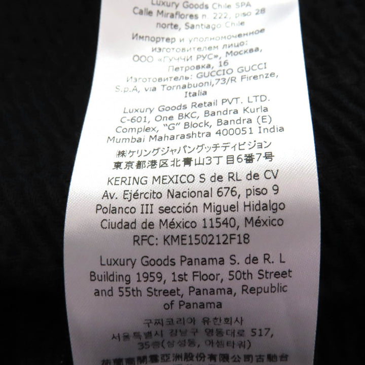 Excellent GUCCI Tight Skirt GG pattern knee-length black Rayon Women 36 771291