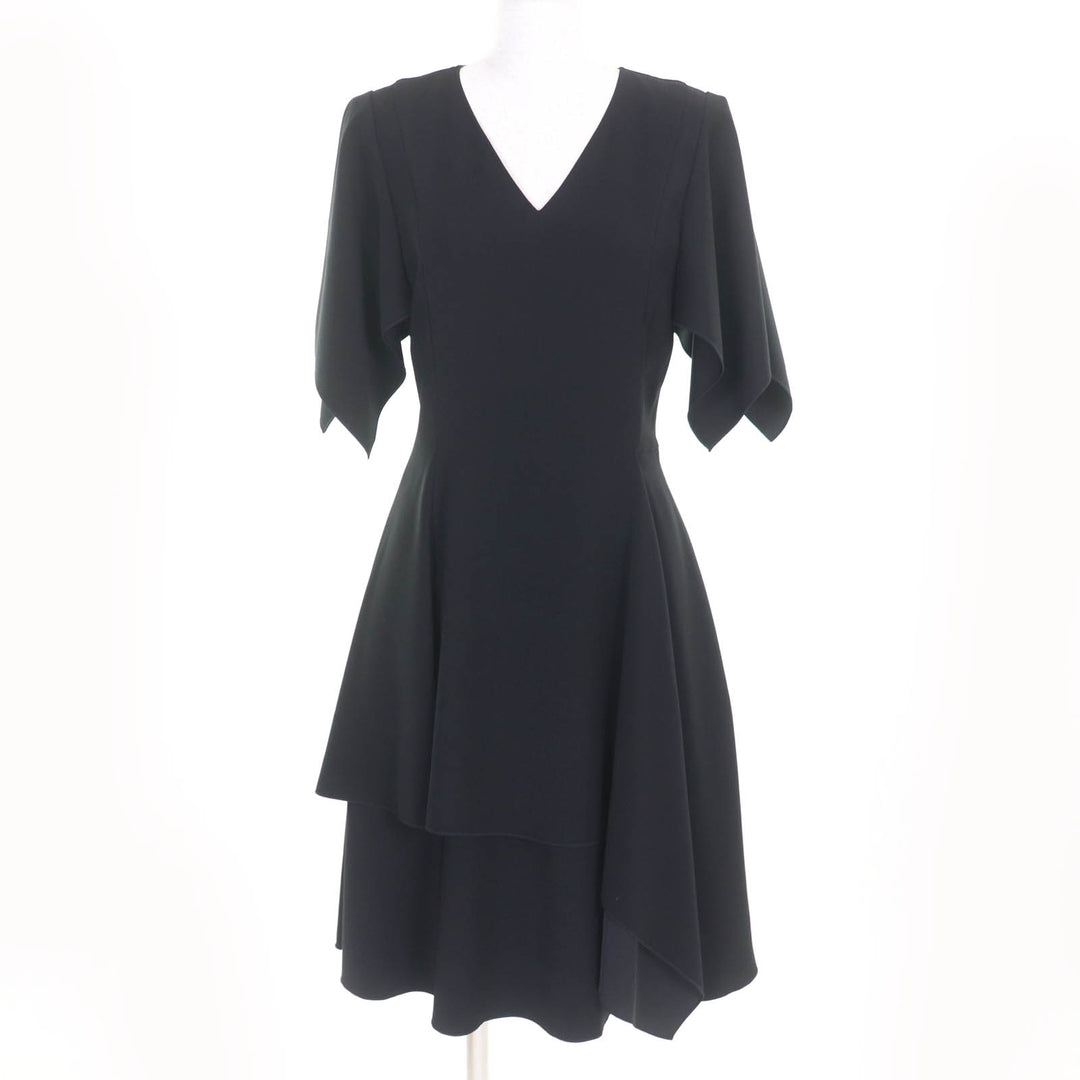 Excellent ADEAM one piece V-neck, short sleeves, design black polyester 0 41196