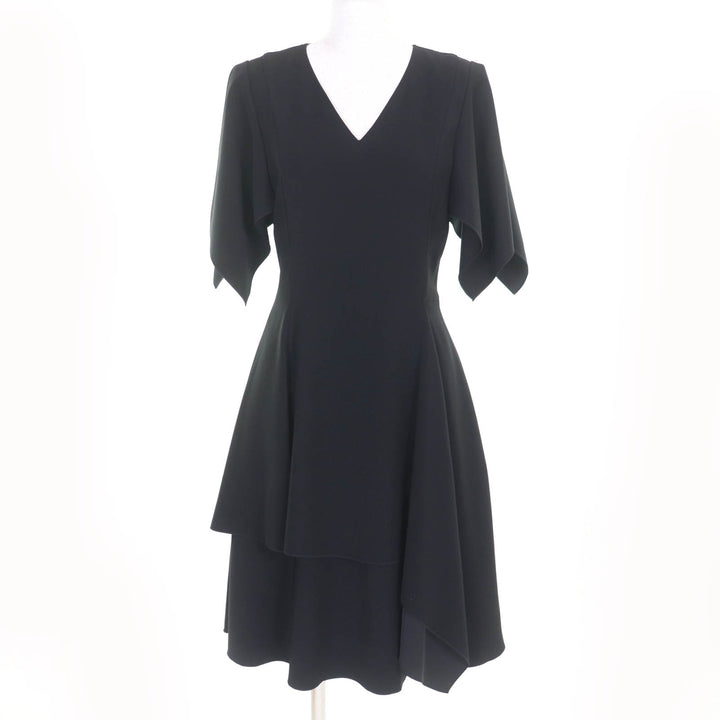 Excellent ADEAM one piece V-neck, short sleeves, design black polyester 0 41196