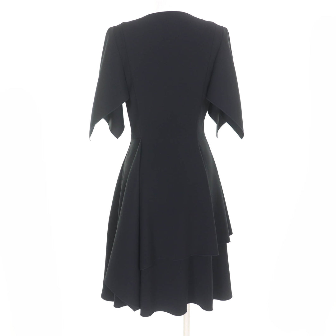 Excellent ADEAM one piece V-neck, short sleeves, design black polyester 0 41196