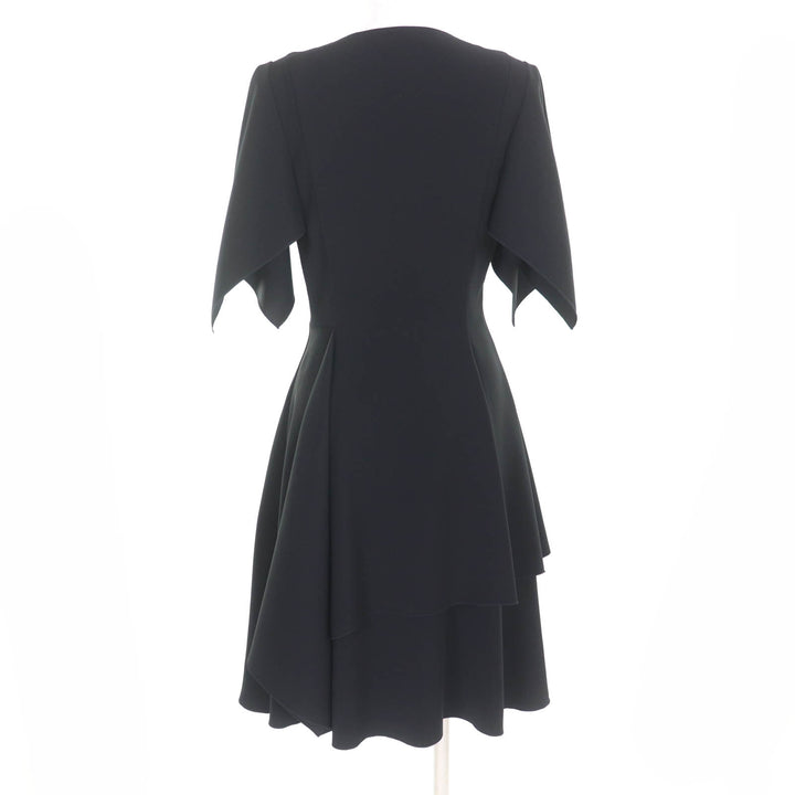 Excellent ADEAM one piece V-neck, short sleeves, design black polyester 0 41196