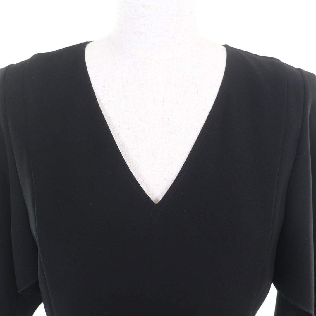 Excellent ADEAM one piece V-neck, short sleeves, design black polyester 0 41196