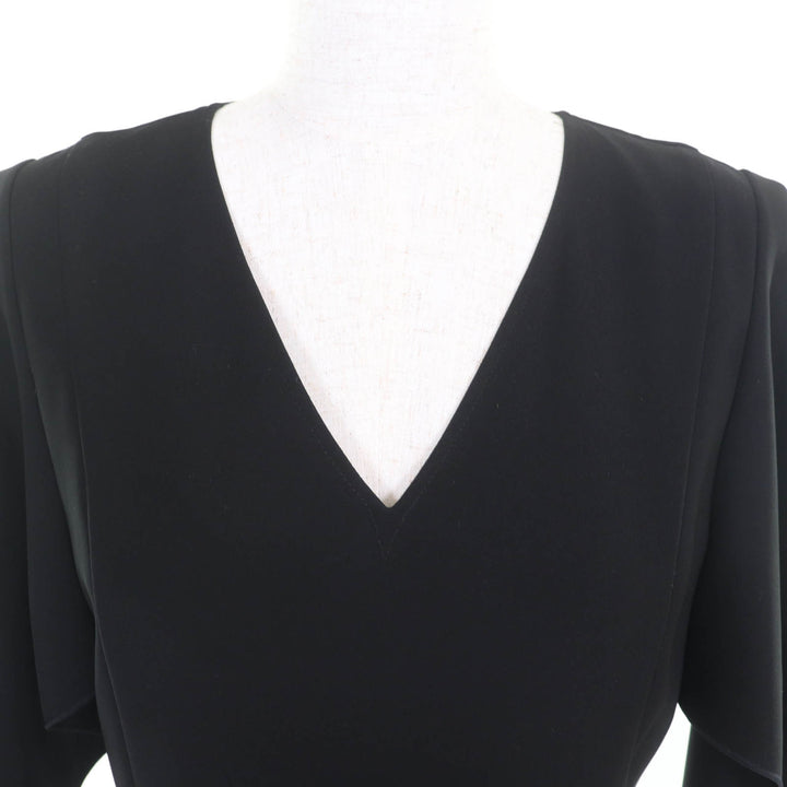 Excellent ADEAM one piece V-neck, short sleeves, design black polyester 0 41196