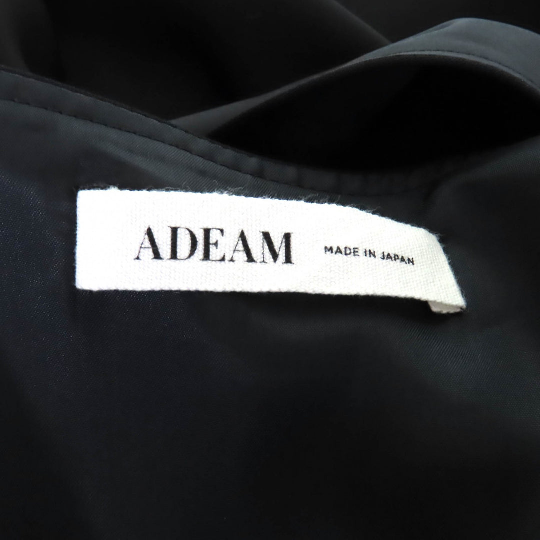 Excellent ADEAM one piece V-neck, short sleeves, design black polyester 0 41196