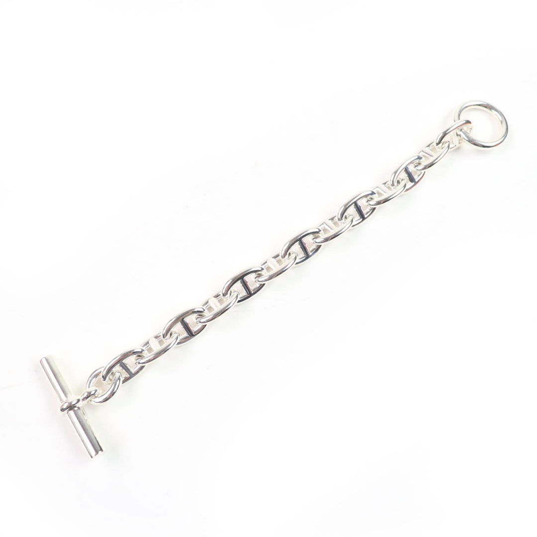 HERMES bracelet Chene Dunkle MM 13 frames Silver AG925 Women