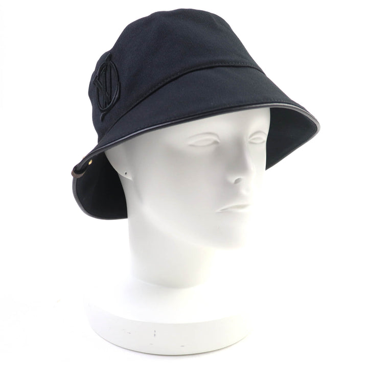 Very Good LOUIS VUITTON LV City Bucket Hat black cotton Women M7054S