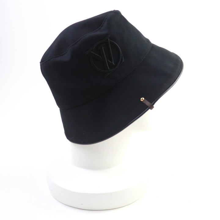 Very Good LOUIS VUITTON LV City Bucket Hat black cotton Women M7054S