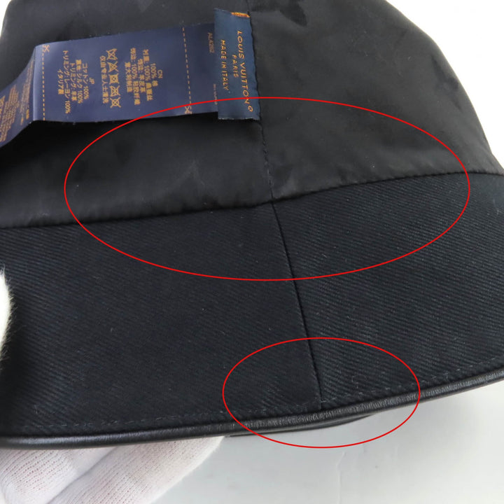 Very Good LOUIS VUITTON LV City Bucket Hat black cotton Women M7054S