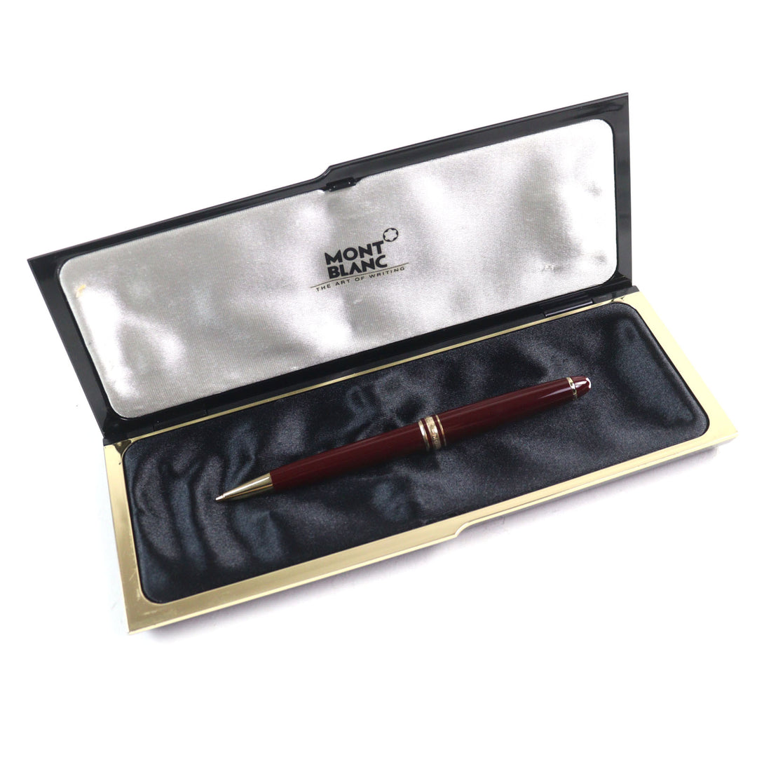Excellent MONTBLANC mechanical pencil Meisterstck Classic Logo engraved White Star