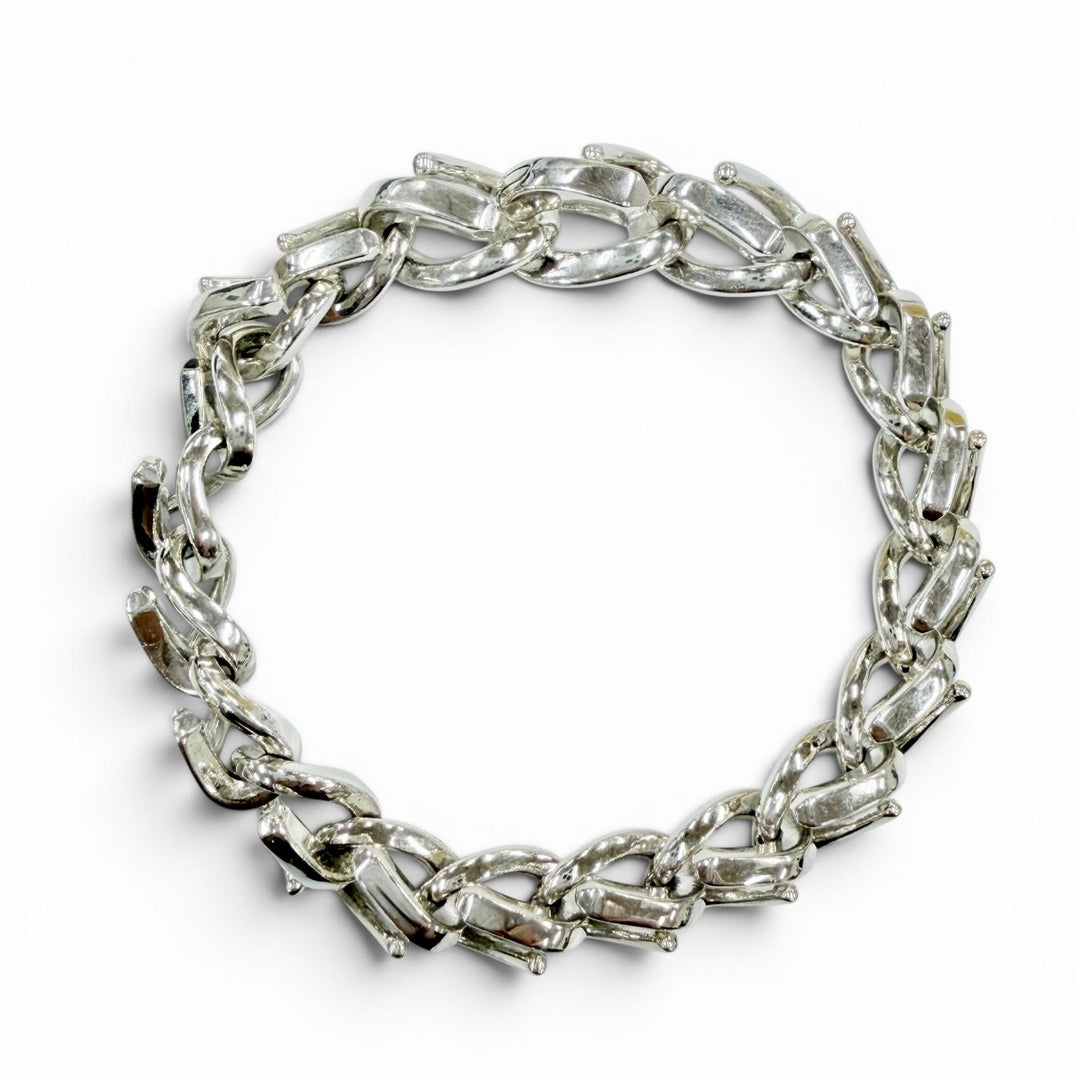 Excellent TIFFANY&Co. bracelet Forge Medium Link Bracelet, High Polish Silver