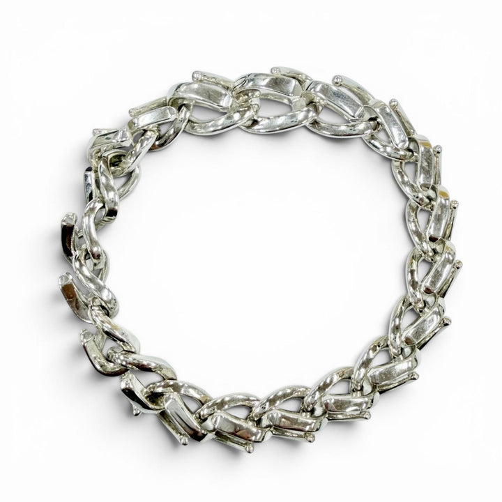 Excellent TIFFANY&Co. bracelet Forge Medium Link Bracelet, High Polish Silver