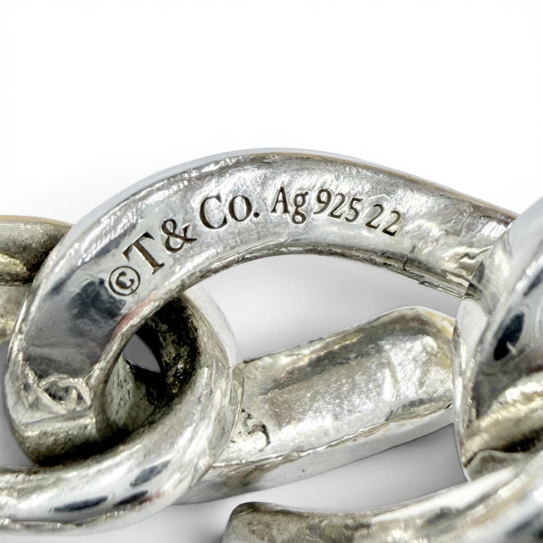 Excellent TIFFANY&Co. bracelet Forge Medium Link Bracelet, High Polish Silver