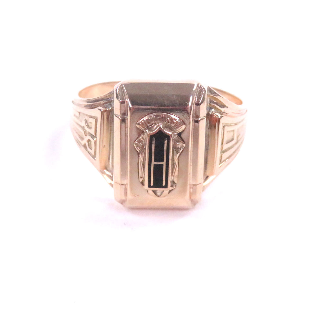 Excellent BALFOUR Ring HAMPTON HIGH SCHOOL College gold