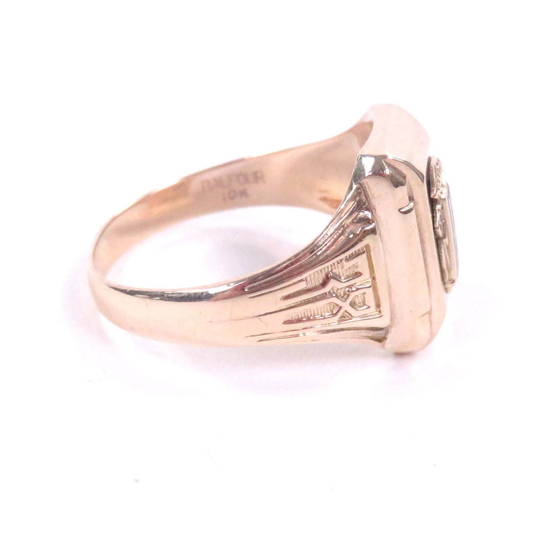 Excellent BALFOUR Ring HAMPTON HIGH SCHOOL College gold
