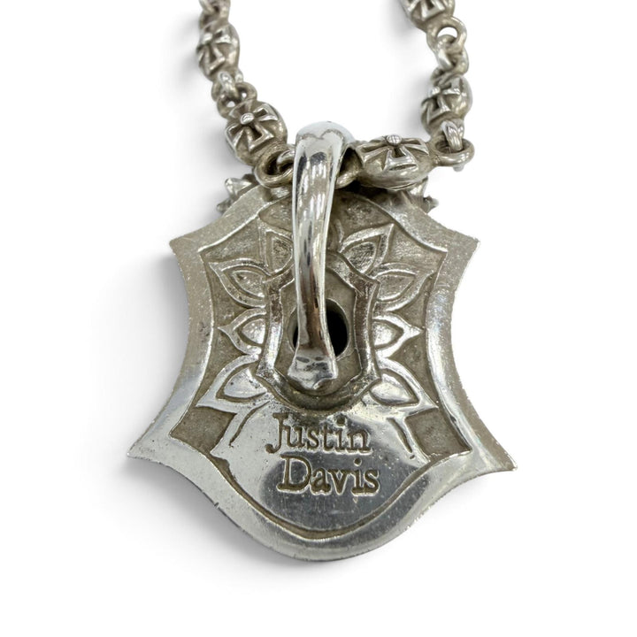 Great Justin Davis Necklace Shangri-La Tiny Cross Pendant Silver 925 Women