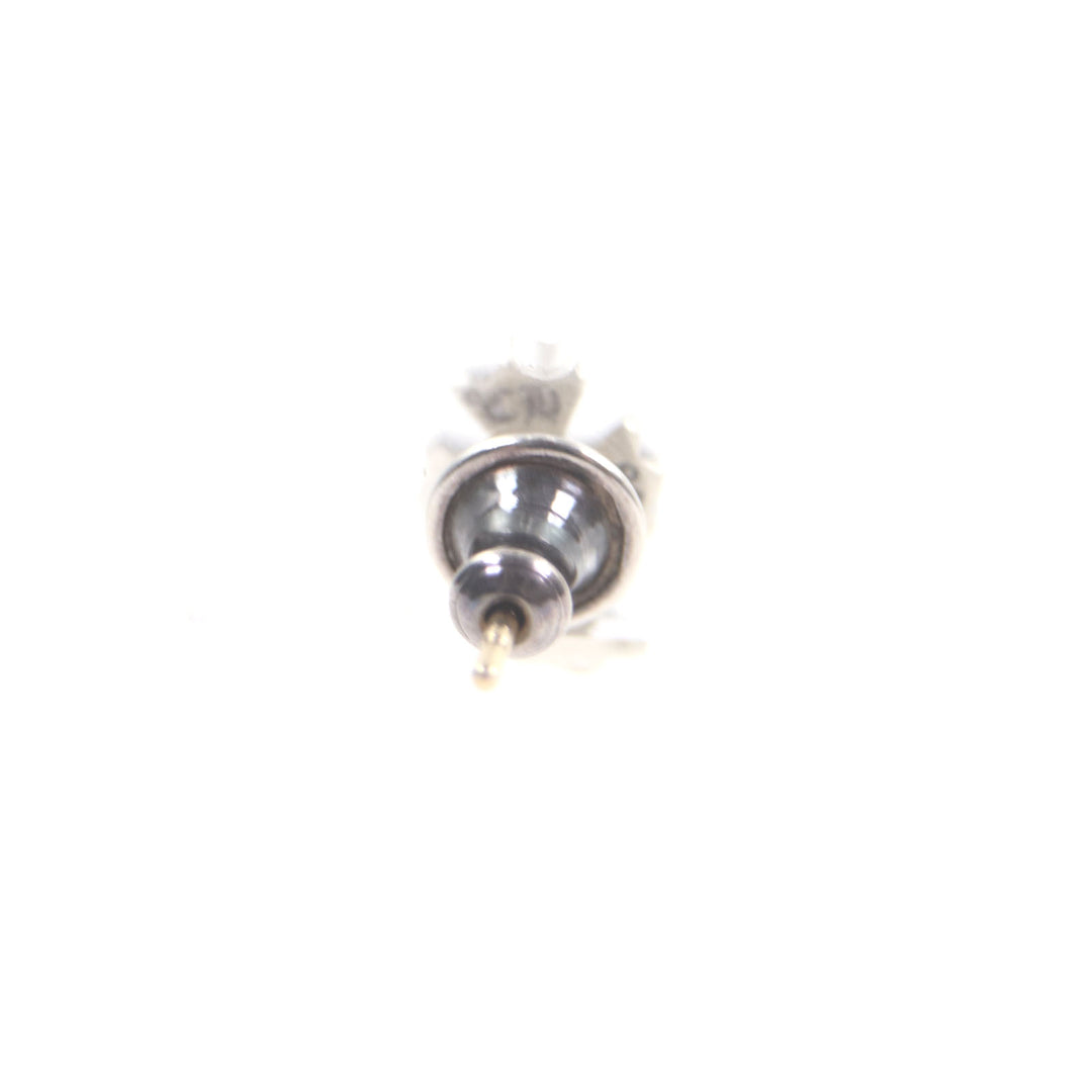 Great CHROME HEARTS Pierce CH cross fat stud Silver 925 mens