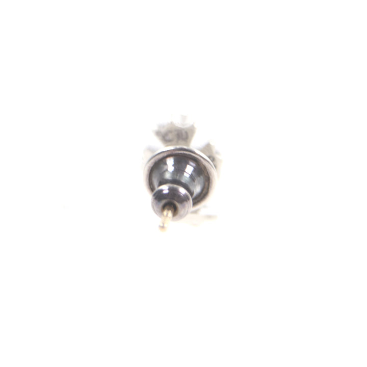 Great CHROME HEARTS Pierce CH cross fat stud Silver 925 mens