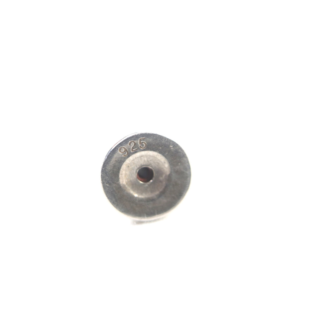 Great CHROME HEARTS Pierce CH cross fat stud Silver 925 mens