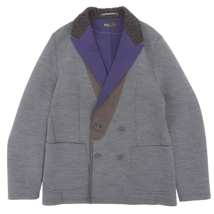 Excellent kolor Jacket Double-breasted cardboard knit with a collar design 3
