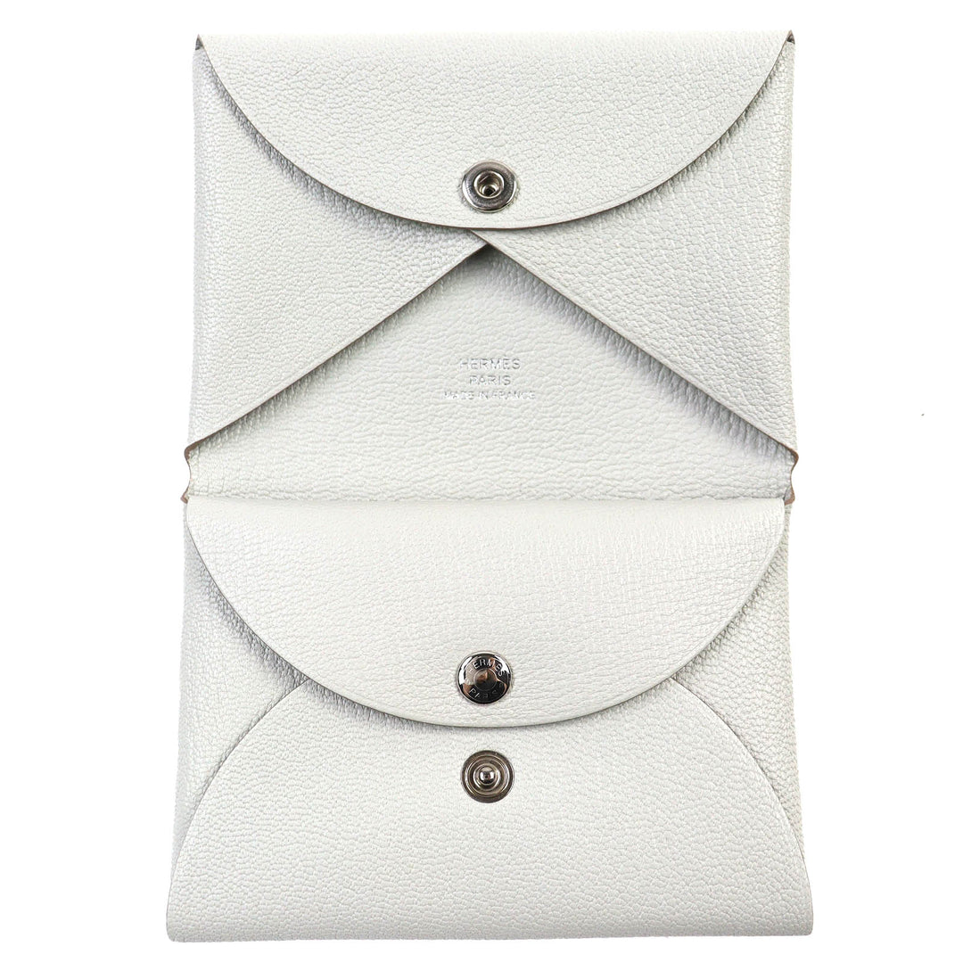 Pristine HERMES Coin case Calvi duo Shoble misol Women