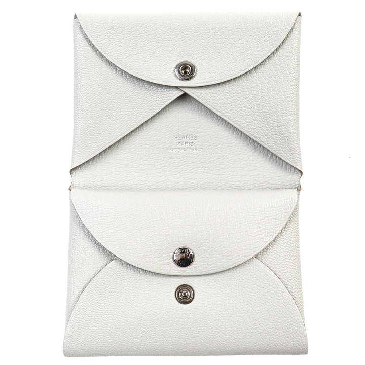 Pristine HERMES Coin case Calvi duo Shoble misol Women