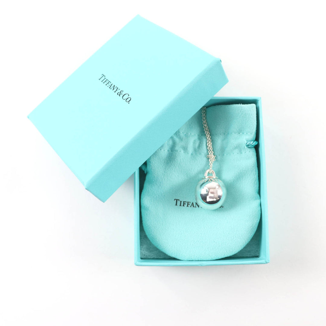 Great TIFFANY&Co. Necklace Ball Necklace Large Silver AG925 Women