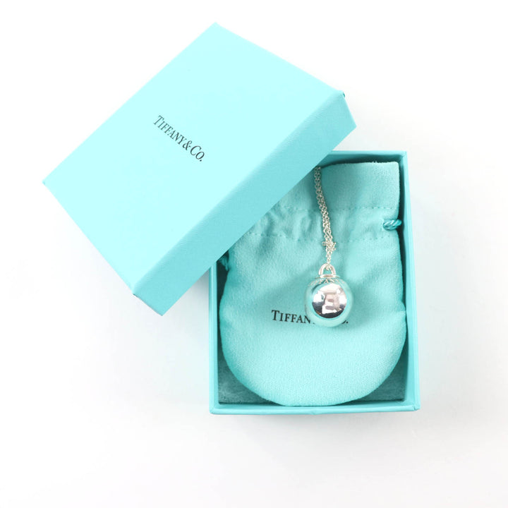 Great TIFFANY&Co. Necklace Ball Necklace Large Silver AG925 Women