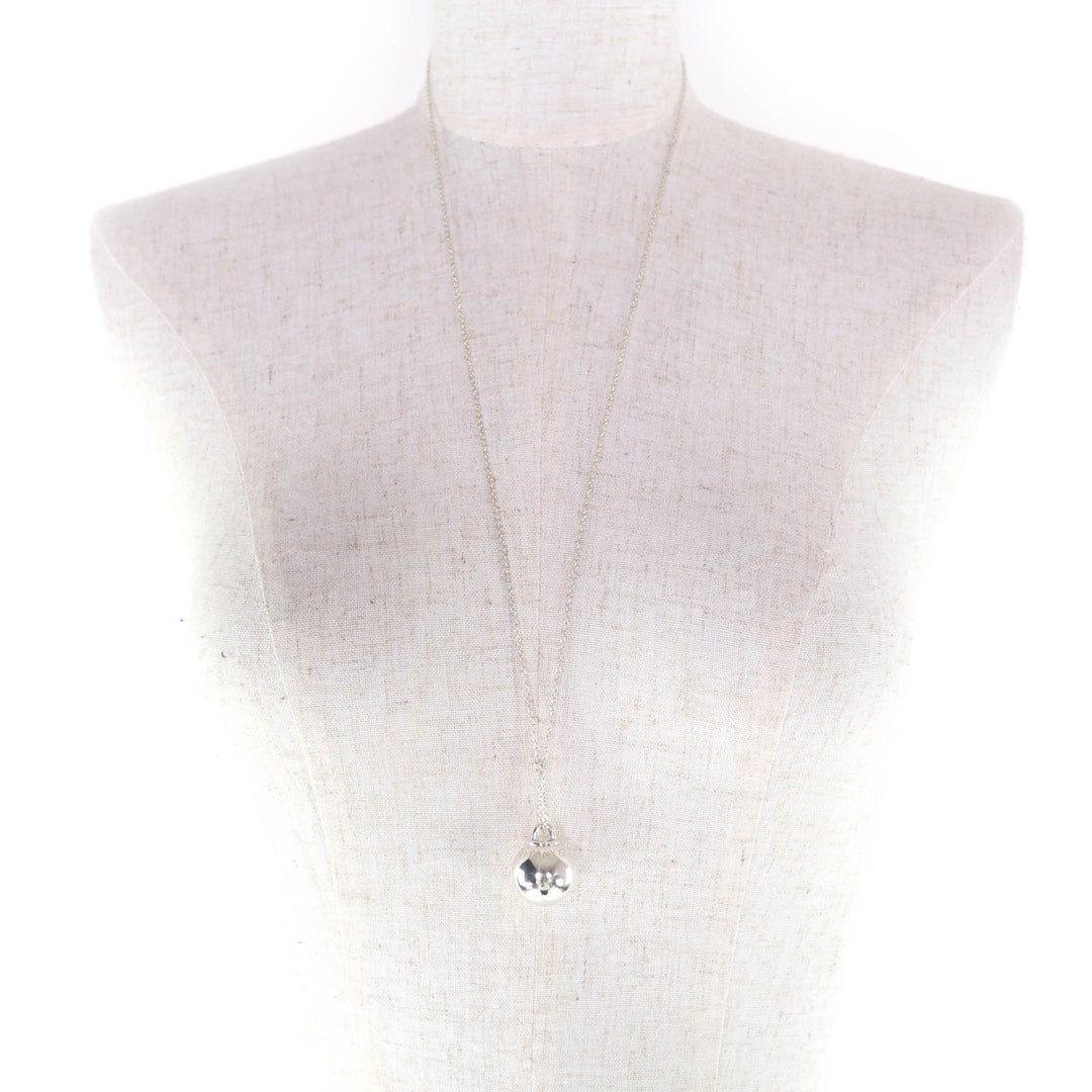 Great TIFFANY&Co. Necklace Ball Necklace Large Silver AG925 Women
