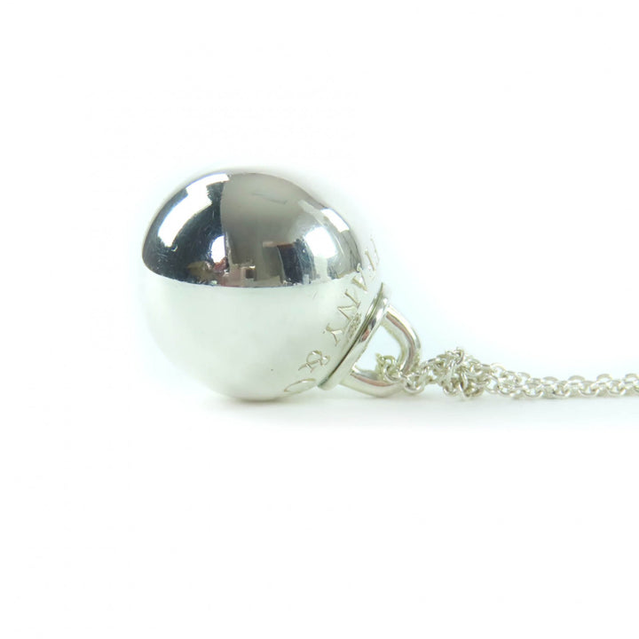 Great TIFFANY&Co. Necklace Ball Necklace Large Silver AG925 Women